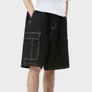 Pantalones Cortos Vaqueros Holgados de Verano para Hombre, 100% Algodón, Estilo Urbano, MOQ Bajo - Product Image 3