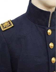 Manteau long en laine pour homme, style vintage civil, pour reconstitution historique - Product Image 4