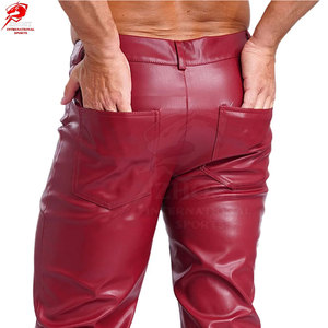 Wholesale Price Custom Made Genuine <b>Leather</b> <b>Pants</b> For <b>Men</b> With Custom Logo Unique Design <b>Leather</b> <b>Pants</b> - Product Image 6