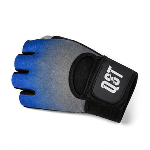 Guantes de Levantamiento de Pesas Unisex, Medios Dedos, Palma Acolchada, Soporte para Muñeca, para Entrenamiento en Gimnasio, Logotipo Personalizado OEM - Product Image 4