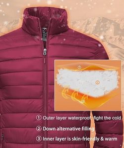 Veste d'hiver décontractée pour homme, légère, pliable, 100% duvet, imperméable, avec capuche et poche de rangement - Product Image 4