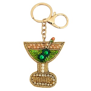 Oferta Increíble, Superventas, Hecho en India, Tamaño 5.5 x 5.5 cm, Decoración para el Hogar, Adornos Colgantes Festivos - Llavero con Forma de Copa de Vino - Product Image 1