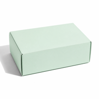 Boîte cadeau de luxe bleu ciel personnalisée avec insert rembourré en velours pour l'emballage de bijoux et de cosmétiques