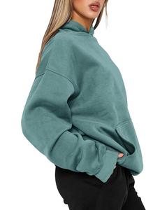 Nueva Colección, Servicio OEM, Sudadera con Capucha Extra Grande Informal y Cómoda de Color Sólido para Mujer, de Fábrica en Bangladesh, al Mejor Precio - Product Image 6