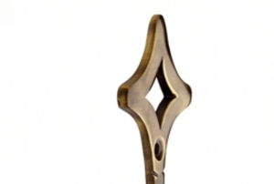 Antique Brass Wall <b>Hook</b> <b>With</b> Diamond Cutout Design Perfect For Home Decor And Elegant Storage Solutions Stylish Wall Accent - Product Image 2