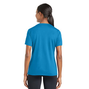 Camiseta de Manga Corta con Cuello en V para Mujer, Logotipo Personalizado, Colores y Tallas Personalizadas de Alta Calidad, Precio al por Mayor, Transpirable - Product Image 5