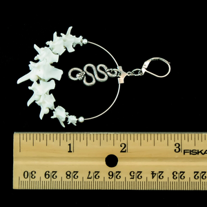 ต่างหูกระดูกธรรมชาติ งานฝีมือช่างฝีมือ - Product Image 6