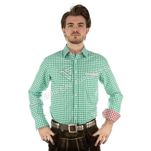 Hot Sale Traditional Breathable Summer German Bavarian Oktoberfest Long Sleeve Cotton <b>Men</b> Casual Fashion <b>Dress</b> Shirt - Product Image 5