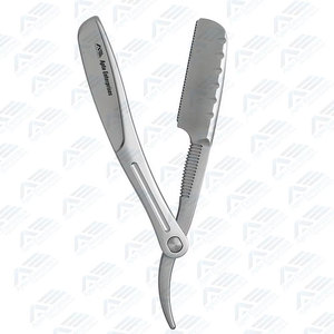 Rasoir droit en acier inoxydable pour le rasage et l'entretien personnel – Offre spéciale – Outils de beauté personnalisables avec logo – Rasoir de barbier - Product Image 5