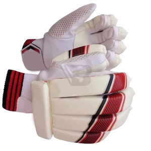 Guantes de Bateo de Cricket de la Mejor Calidad, Duraderos y Transpirables, de Cuero, con Cierre de Hebilla Ambidiestro, Personalizables, a Bajo Precio, de Pakistán - Product Image 5