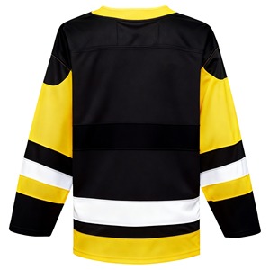 100% Polyester Ice Hockey Jersey Custom Hockey Team Uniform Anti-Bacterial Breathable Quick Dry Mandarin <b>Collar</b> <b>T</b>-Strap Unisex - Product Image 3