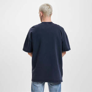 Camiseta de Hombre al por Mayor con Estampado Acid Wash, Estilo Urbano Hip Hop, 100% Algodón Jersey, Logotipo Personalizado, Oversize, Vintage, de Secado Rápido - Product Image 4