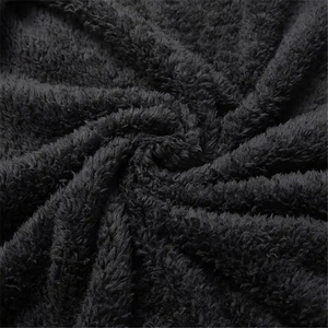 New Collection Men's <b>Black</b> <b>Fleece</b> <b>Jacket</b> Turtleneck Collar Zipper Closure Casual Winter Outerwear Regular Fit Polyester Material - Product Image 5