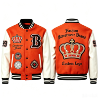 Veste de baseball décontractée Layenne au meilleur prix pour homme, style Letterman, couleur personnalisée, streetwear avec chenille