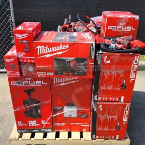 Offre Spéciale : Palettes d'outils Milwaukee en vrac, outils électriques et manuels mixtes, batteries, chargeurs, accessoires pour revendeurs de petites entreprises - Product Image 6