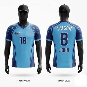 Camiseta de Hockey sobre Césped para Hombre, Premium, 240 g/m², 100% Poliéster, Azul Cielo Marino, Impresión por Transferencia de Calor, Logotipo Personalizado, Secado Rápido, Uniforme de Equipo - Product Image 1