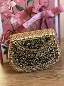 Luxury Crystal Clutch Bag Handmade Square Design Rani Industries RI533 Polished <b>Candy</b> Pattern - Product Image 3