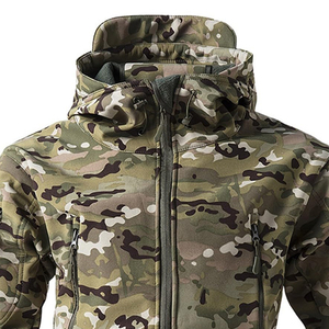 Vestes tactiques d'extérieur pour le camping, la randonnée, la chasse, la pêche, l'escalade, veste cargo tactique pour homme, polaire d'hiver Sharkskin avec OEM - Product Image 2