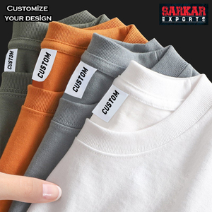T-shirt 100% coton, logo personnalisé, t-shirt uni pour homme, t-shirts pour homme grande taille, t-shirt en coton de créateur, t-shirt personnalisé en coton - Product Image 2