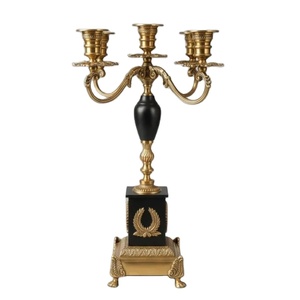 Modern Vintage Metal <b>Candelabra</b> Candle Stand Elegant Table Centerpiece Sculpture Wedding Dining Home Decorative <b>Candelabras</b> - Product Image 1