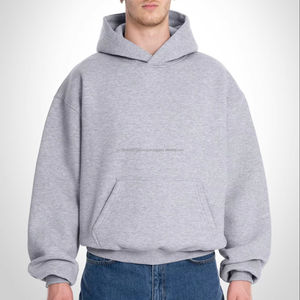 Sudadera con Capucha Personalizada de Algodón para Hombre, sin Cordón, Corte Cuadrado, Manga Larga, Fabricación de Sudaderas con Capucha para Hombre - Product Image 1
