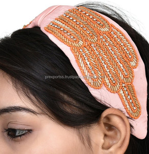 Nueva Diadema de Moda para Mujer, Linda y Elegante, Bordada, de Ala Ancha, con Lazo Cruzado, Ligera, Duradera, de Tela de Alta Calidad para Adultos - Product Image 3