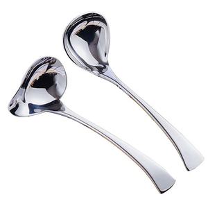 Cuchara colgante de olla de nuevo diseño, juego de servir ensalada con mango de ramita, mango largo plateado, cuchara grande pulida, ensalada de Buffet - Product Image 6