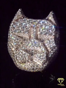 Luxury Panther Face Ring With Moissanite Diamond Iced Out Fashion Jewelry Gift Collection - Product Image 6