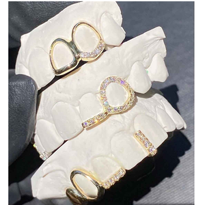 Grillz de luxe Hip Hop en diamant avec couvre-dents sur mesure, bijoux de mode haut de gamme pour hommes et femmes - Product Image 3