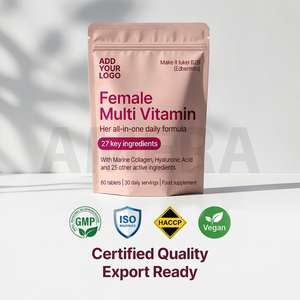 Multivitamínico Femenino con Colágeno y Ácido Hialurónico en Tabletas |   Suministro al por Mayor de Marca Privada - Product Image 3