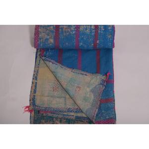 Lavinas Handmade Indian Cotton Kantha Gudri <b>Quilt</b> Boho Vintage <b>Throw</b> Bedspread Reversible Blanket Gift Decor Rajasthan - Product Image 6