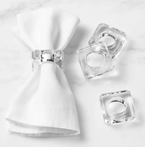 Anillo para Servilletas de Acrílico Transparente Personalizado, Nuevo Diseño Moderno, Organizador de Mesa para Cafetería o Cantina, Artesanía en Oferta - Product Image 4