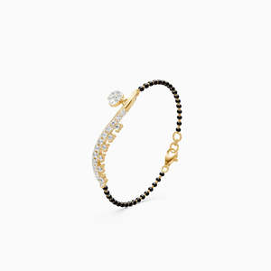 0.39 Ct Lab Grown Diamond Full <b>Beads</b> <b>Bracelet</b> In 9K Yellow White And Rose Gold - Product Image 2
