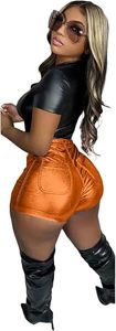 Shorts en similicuir pour femmes, fabrication sur mesure, taille, couleur et style personnalisés, bas en cuir PU - Product Image 2