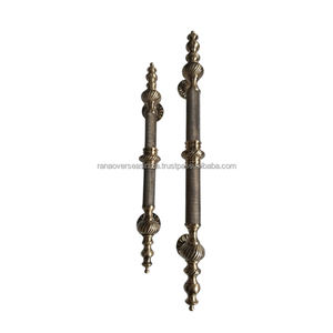 Poignée de porte en laiton fini antique de luxe supérieure disponible en plusieurs styles et tailles à prix abordable à de bons tarifs - Product Image 3