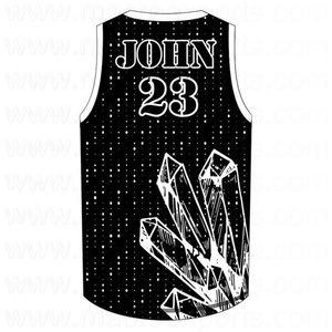 ชุดบาสเก็ตบอลสีตามสั่ง ระบายอากาศได้ดี พิมพ์ลายด้วยความร้อน ผ้าสแปนเด็กซ์/โพลีเอสเตอร์ เสื้อกั๊กและเสื้อท่อนบน ไซส์ใหญ่ แห้งเร็ว - Product Image 6