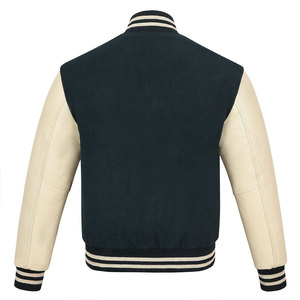Most Searched Unisex <b>Winter</b> Varsity <b>Jackets</b> Patchwork Front Custom Logo Design Canvas Fabric Hooded for Sale - Product Image 2