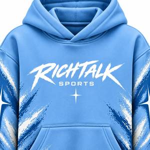 Sweat à capuche streetwear surdimensionné en coton French Terry, respirant, séchage rapide, avec poche avant et logo imprimé – Meilleure vente, haute qualité - Product Image 4
