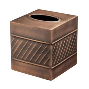 Boîte à mouchoirs classique de style victorien à imprimé floral avec pieds et bordures dorés ornés. Timeless disponible à prix de gros. - Product Image 2