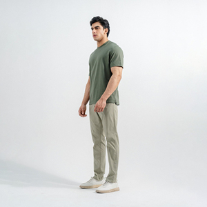 Stylish Slim Fit Men's T-Shirts <b>95</b>% Cotton <b>5</b>% <b>Elastane</b> Quick Dry and Plus Size High Quality Wholesale Blank Solid T shirts - Product Image 3