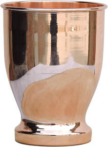 Metal Copper <b>Drinkware</b> Copper Tumbler, LACQUERED-FREE, UNLINED and UNCOATED - 550 Ml, for Ayurveda Health Benefits - Product Image 2