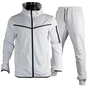 Hi <b>Vis</b> Workwear Printed Casual Lightweight Fleece Tracksuit Set Open Hem Cuffed <b>Trouser</b> Drawstring Pockets Short Sleeves FORTLEO - Product Image 1