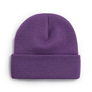 Beanies with Custom logo Manufacturers Custom Embroidery logo Print Blank Winter Knitted Satin Beanie Hats Custom - Product Image 3