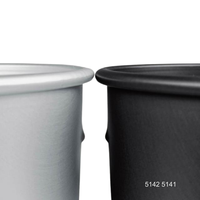 Moule à gâteau rond en alliage d'aluminium anodisé dur de qualité alimentaire ATLAS STAR, 6 pouces, fond amovible, résistant au four, noir