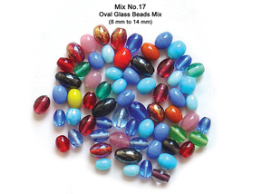 Exclusive Oval Plain Lampwork Glass Beads Mix for Jewelry Making Premium Beads for Necklaces Bracelets DIY Purpose at Best Price - Product Image 2