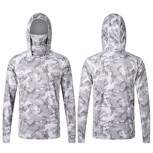 Camisa de Pesca con Capucha y Manga Larga para Hombre, Camuflaje, Protección Solar UPF 50, Secado Rápido, Poliéster, para Actividades al Aire Libre - Product Image 2