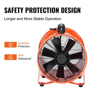 Ventilatore Portatile Industriale da 16,4 Piedi con Tubo Flessibile, 560W, 2894CFM, per Estrazione Aria in Officina, 12 Pollici - Product Image 5