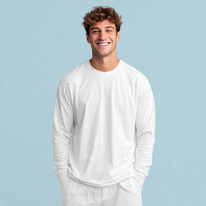 Camiseta Médica de Manga Larga de Alta Calidad, 100% Algodón Tejido, para Usar Debajo de la Ropa Médica - Product Image 2