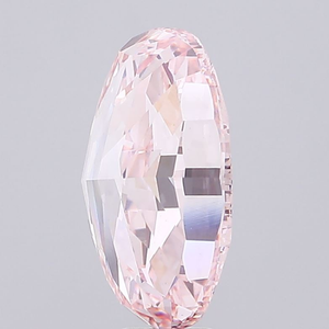 Diamant de laboratoire ovale rose intense fantaisie de 1,00 carat, excellente taille, clarté VS2, certifié IGI, pour bijoux. - Product Image 4