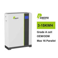 Batería LiFePO4 de 51.2V 50/100/150Ah 2.5/5/7.5kWh de mi tienda, sistema de almacenamiento de energía solar montado en pared, 5kg